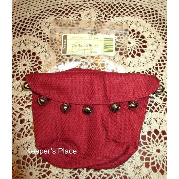 Longaberger 2011 Holiday Helper Jingle Bells Liner - Picture 1 of 3